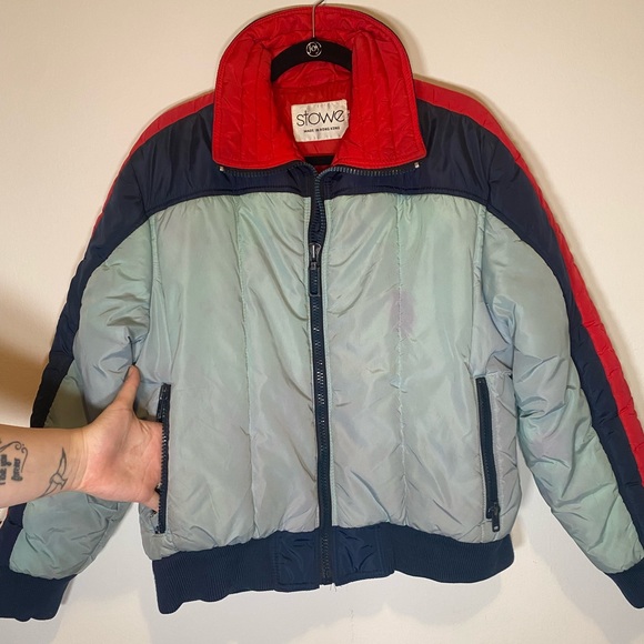 COPY - VTG 70s Stowe Light Blue Puffer Jacket - Picture 7 of 16